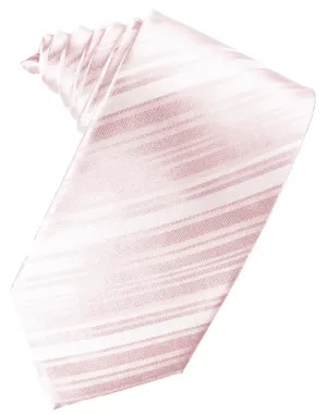 Pink Striped Silk Necktie