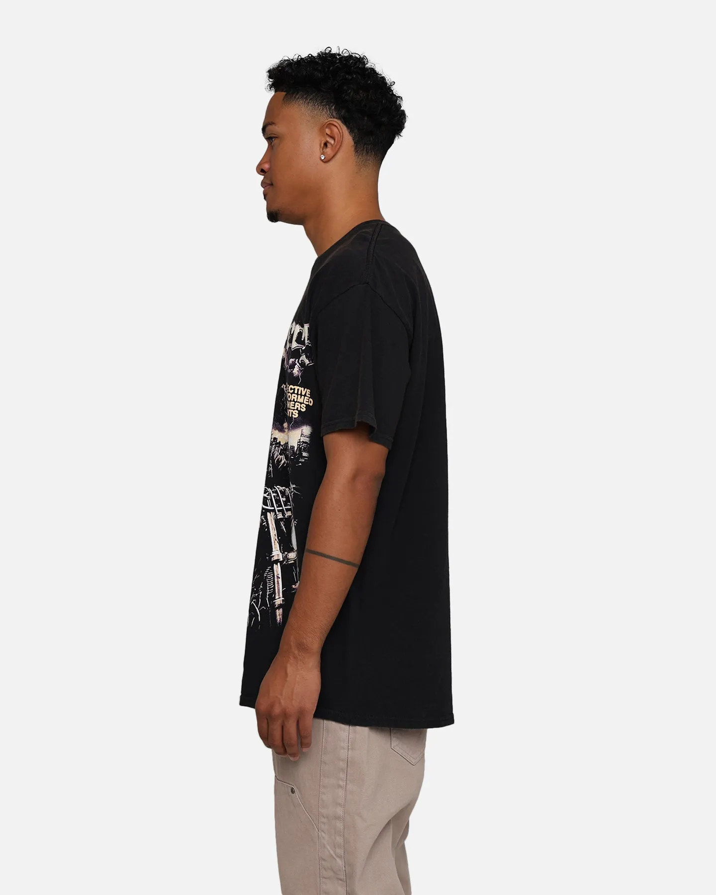 Rats Get Fat Hellraisers T-Shirt Black Wash