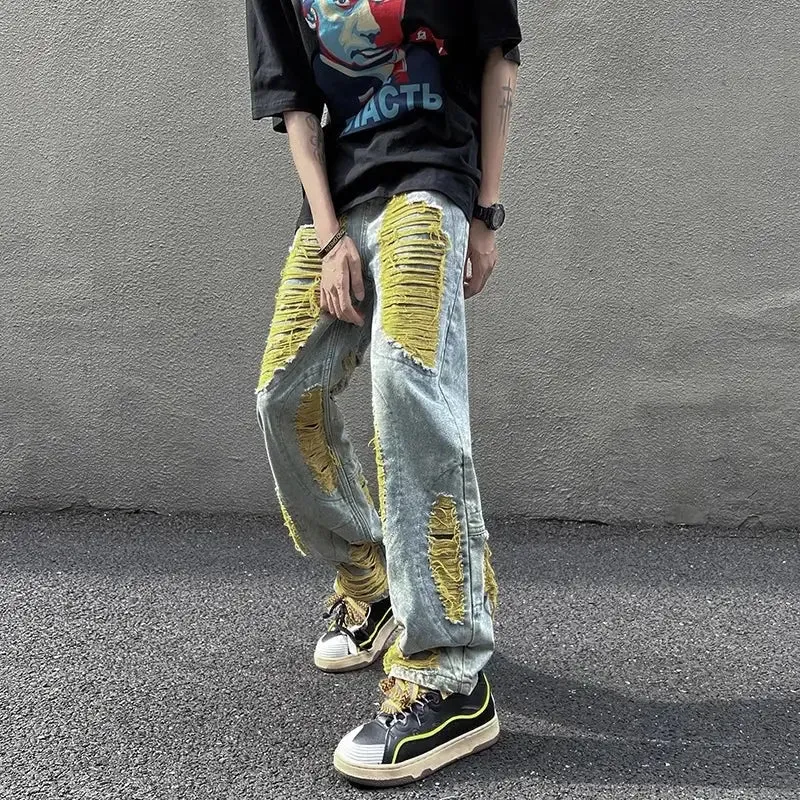 Ripped High Loose Jeans
