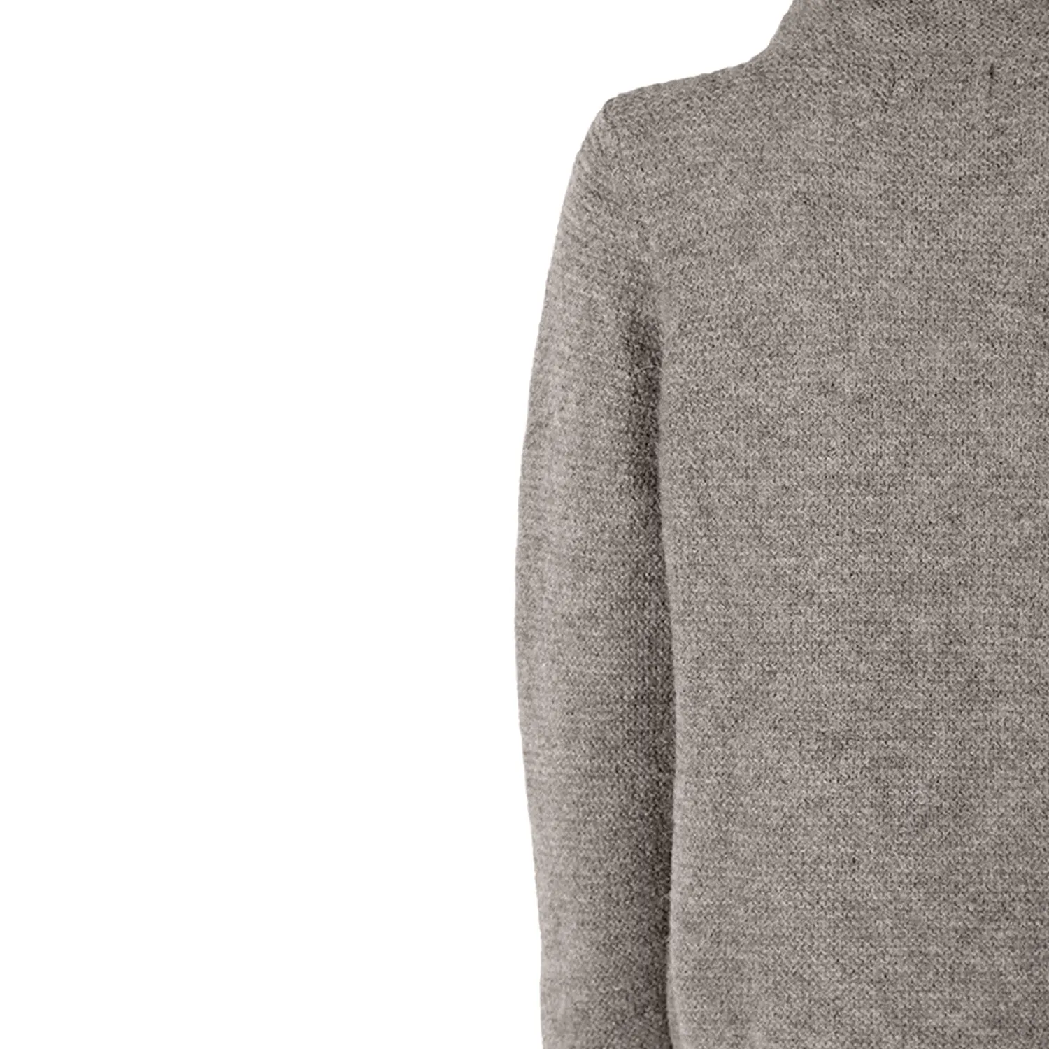 Smoke Alpaca Links Stitch Sweater