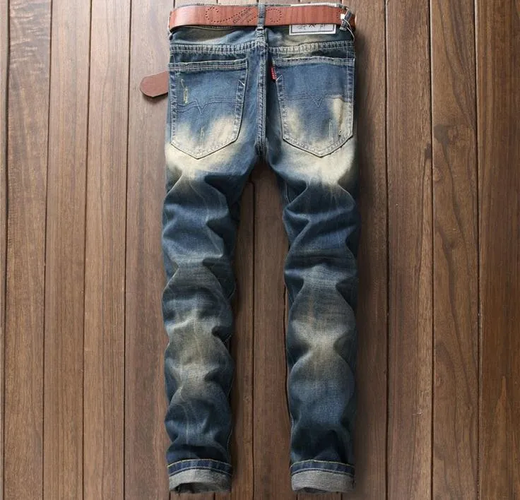 Stylish Men's Casual Ripped Jeans - GlamzLife
