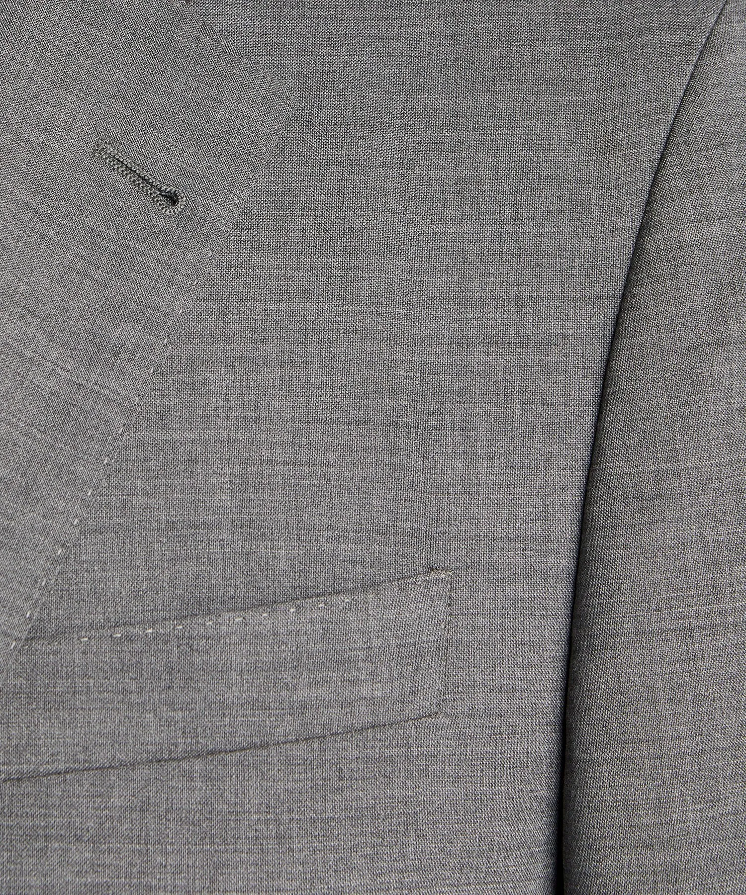 Sutton Tropical Wool Suit Jacket in Dark Charcoal