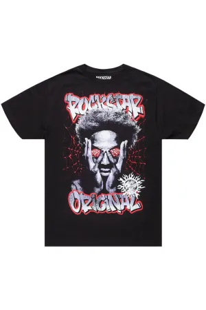 Tavionna Black Oversized T-Shirt