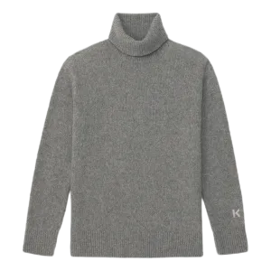 Wool Recycled Cashmere Turtlen Gray
